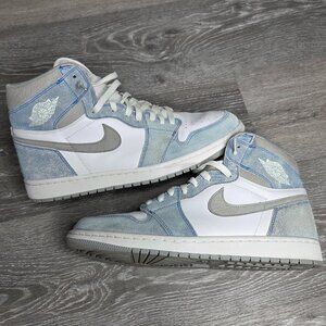 Men's - Jordan 1 Retro High Hyper Royal Smoke Grey Blue Nike Sneakers - Size 12